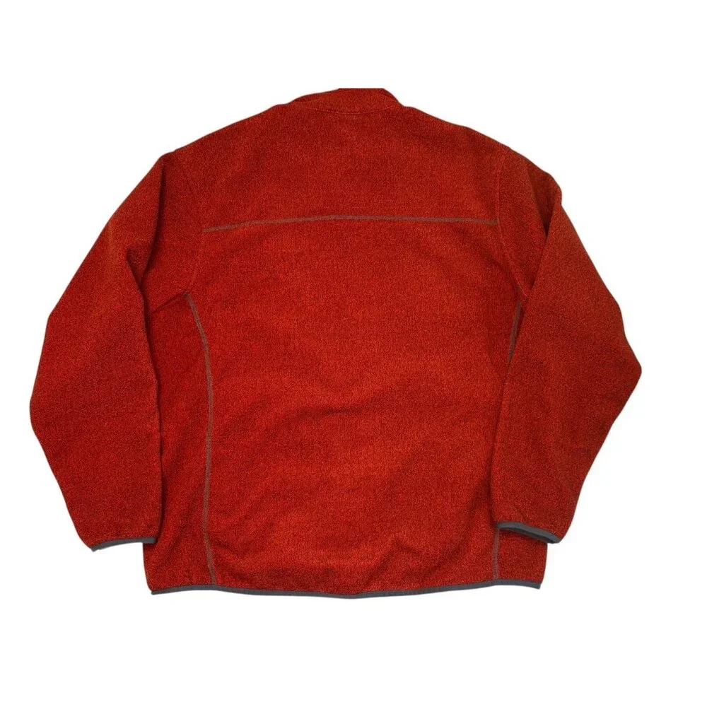 Duluth Trading Co Fleece Zip Up Jacket Mens Size XL Red Outdoor Work Chore Coat